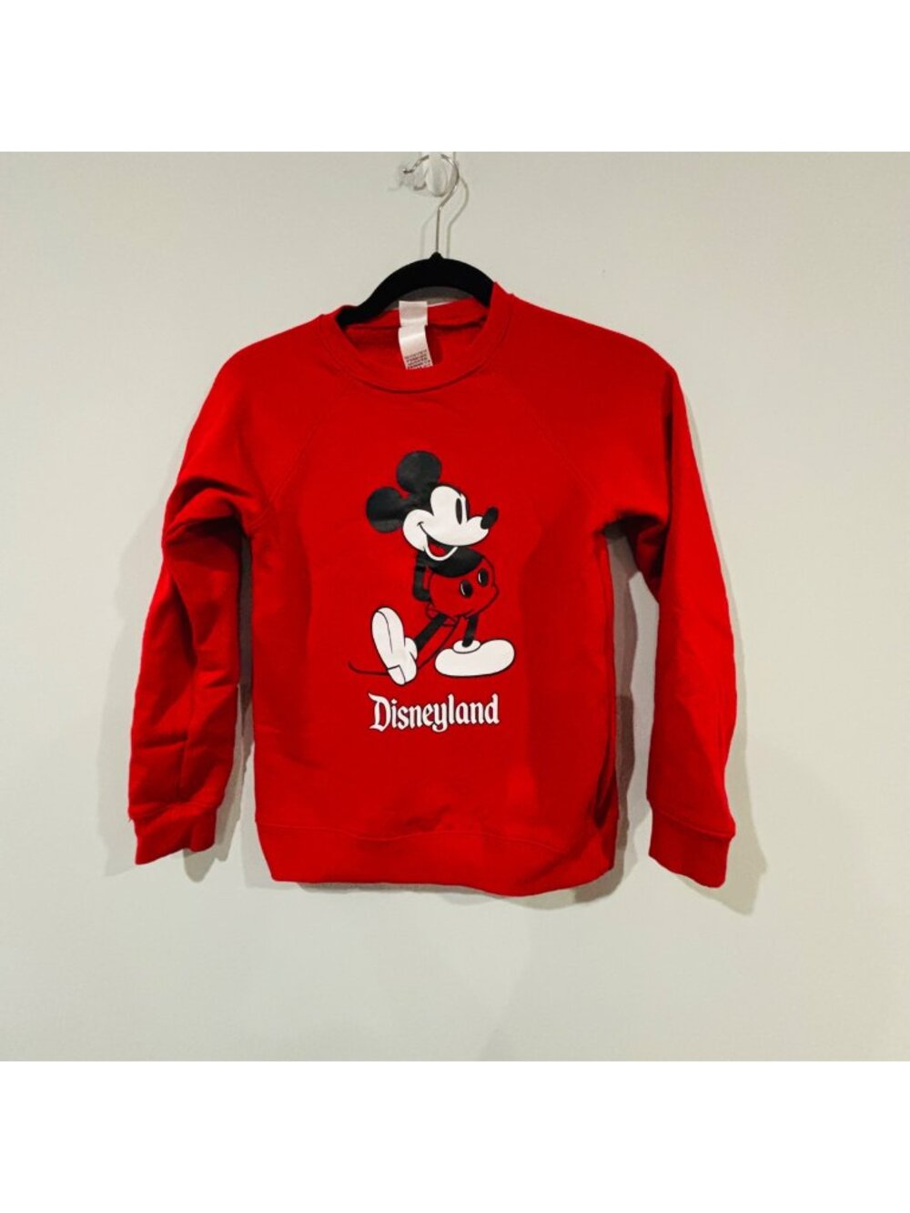 Disneyland Children's Unisex Red Sweatshirt Size 11/12